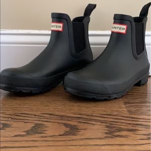 Womens black hunter Chelsea boots
